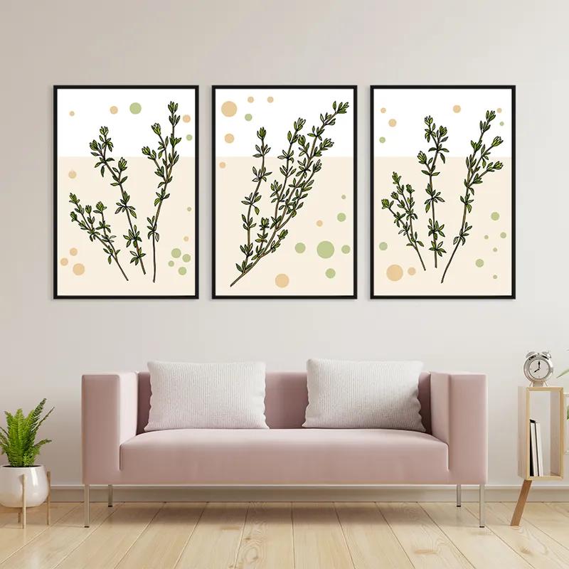 Картина на многоплатна основа Fresh Herbs mockup 3