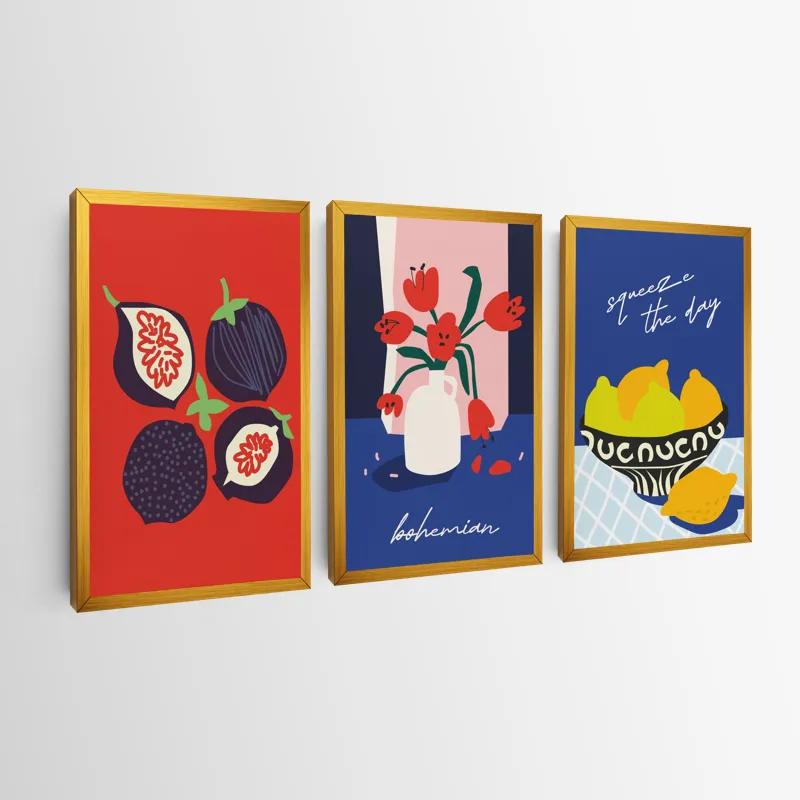 Картина на многоплатна основа Fruits Set mockup 0