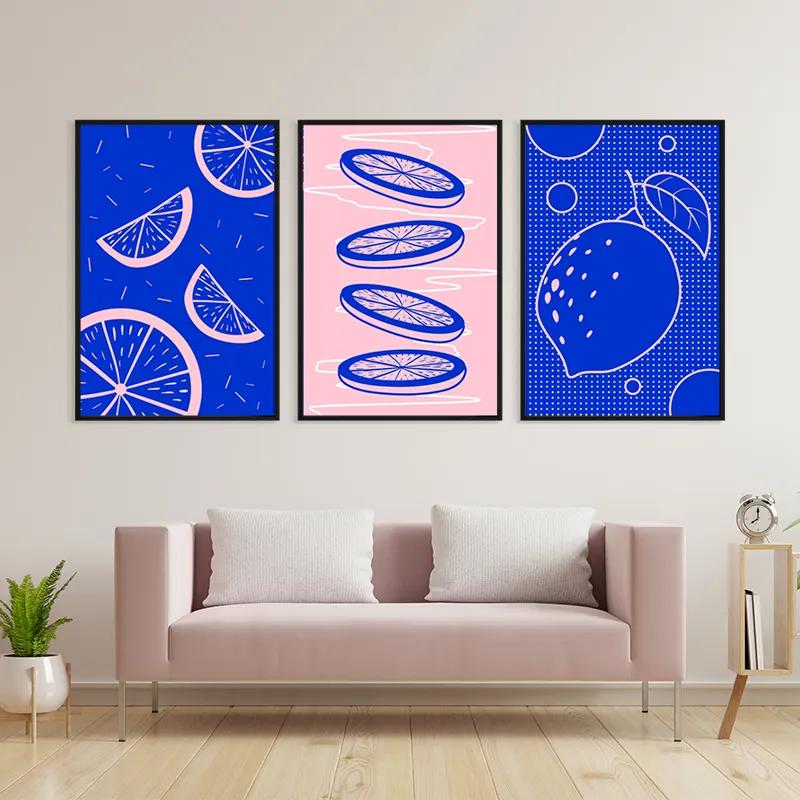 Картина на многоплатна основа Lemon Set mockup 3