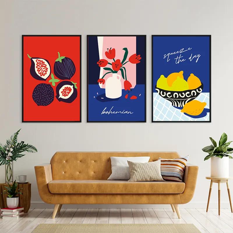 Картина на многоплатна основа Fruits Set mockup 4