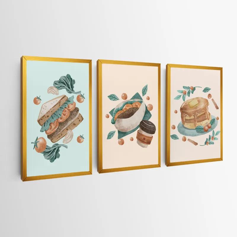 Картина на многоплатна основа Food Set mockup 0