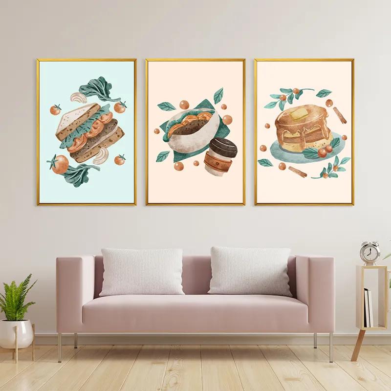 Картина на многоплатна основа Food Set mockup 3