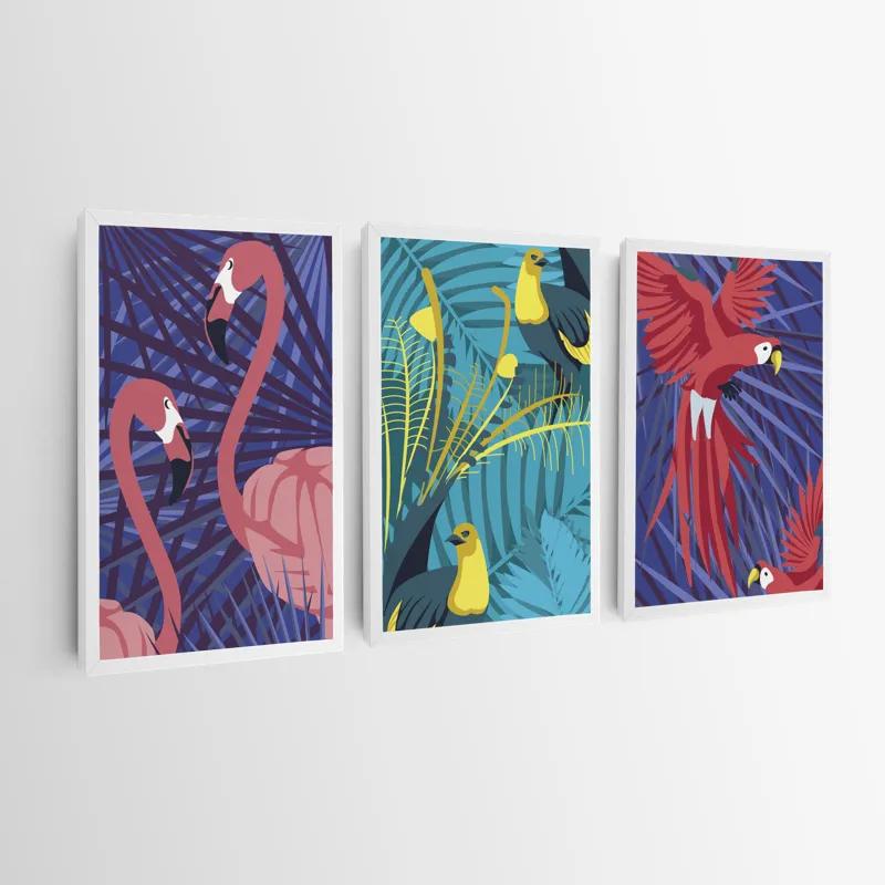 Картина на многоплатна основа Exoticirds Set mockup 0