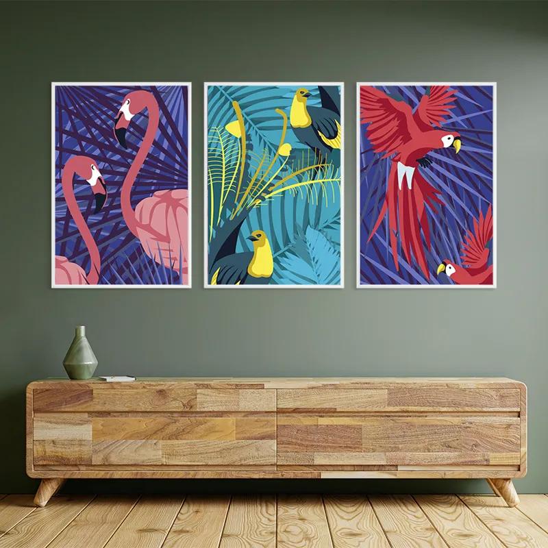 Картина на многоплатна основа Exoticirds Set mockup 2