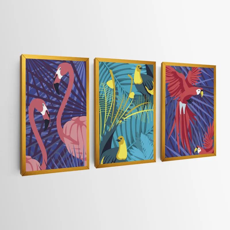 Картина на многоплатна основа Exoticirds Set mockup 0