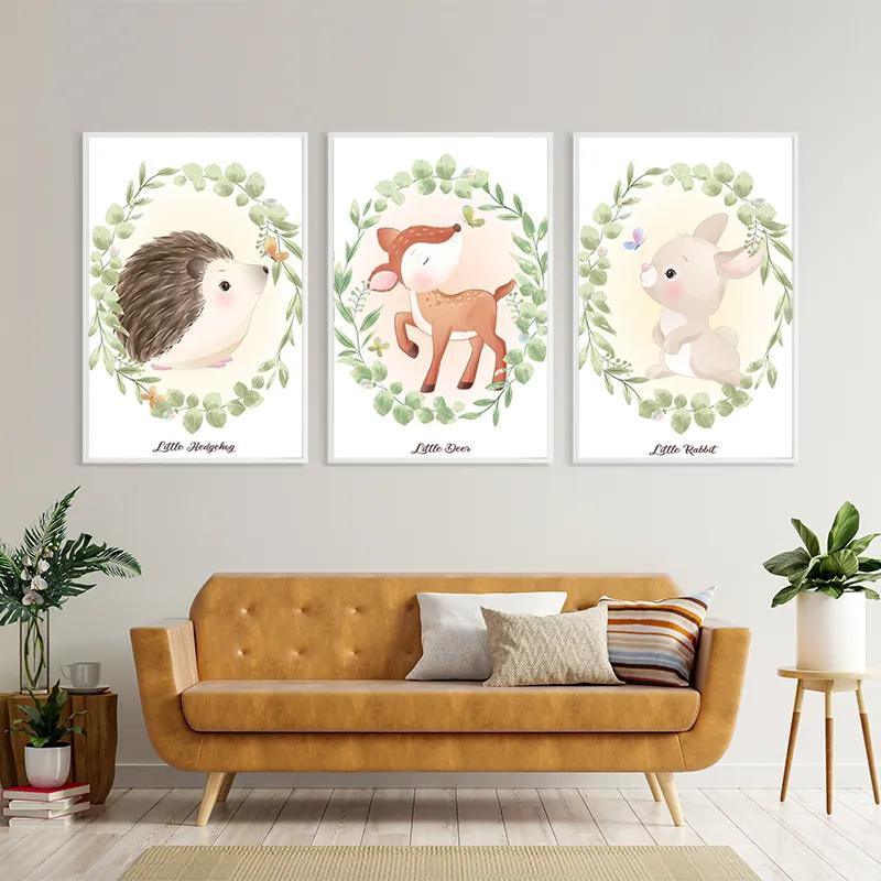 Картина на многоплатна основа Animals Portrait mockup 4