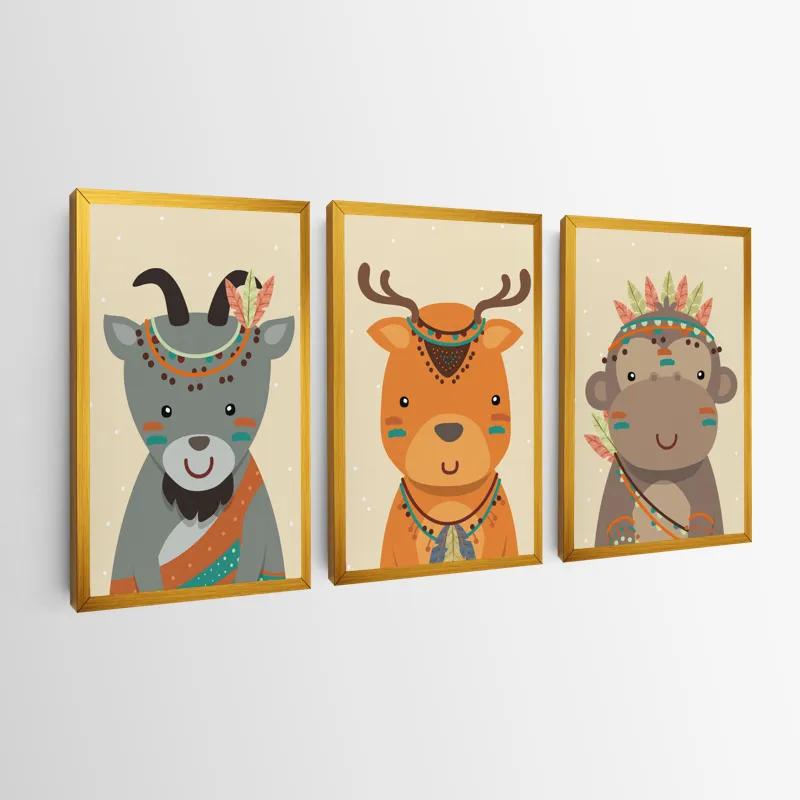 Картина на многоплатна основа Indiannimals mockup 0