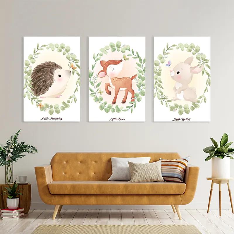Картина на многоплатна основа Animals Portrait mockup 4