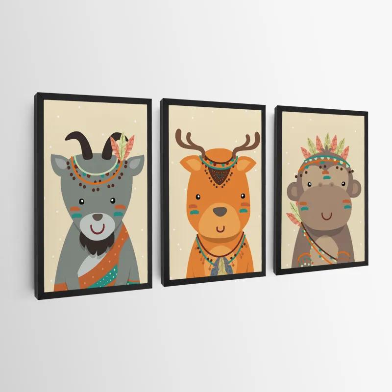 Картина на многоплатна основа Indiannimals mockup 0