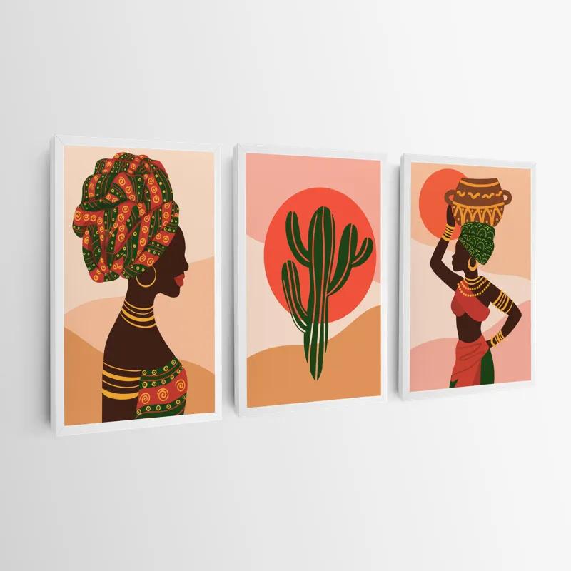 Картина на многоплатна основа African Tradition Set mockup 0