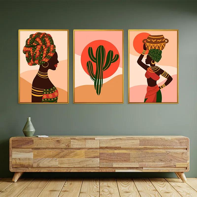 Картина на многоплатна основа African Tradition Set mockup 2