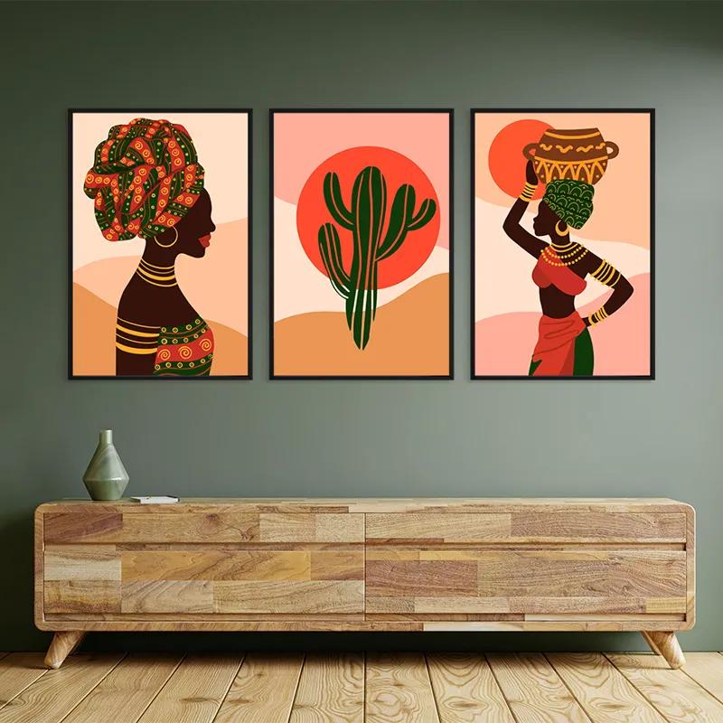 Картина на многоплатна основа African Tradition Set mockup 2