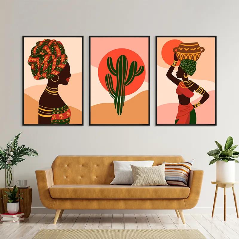 Картина на многоплатна основа African Tradition Set mockup 4