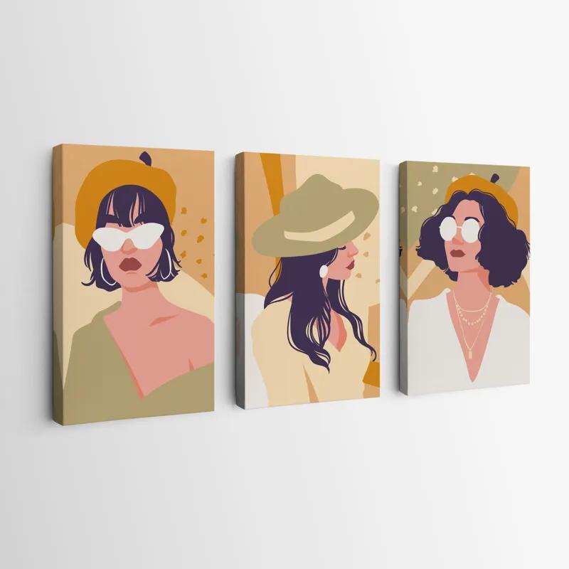 Картина на многоплатна основа Modern Woman Set mockup 0