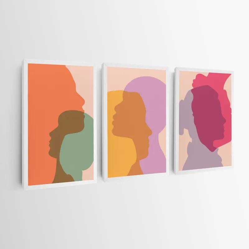 Картина на многоплатна основа Abstract Shilouette mockup 0