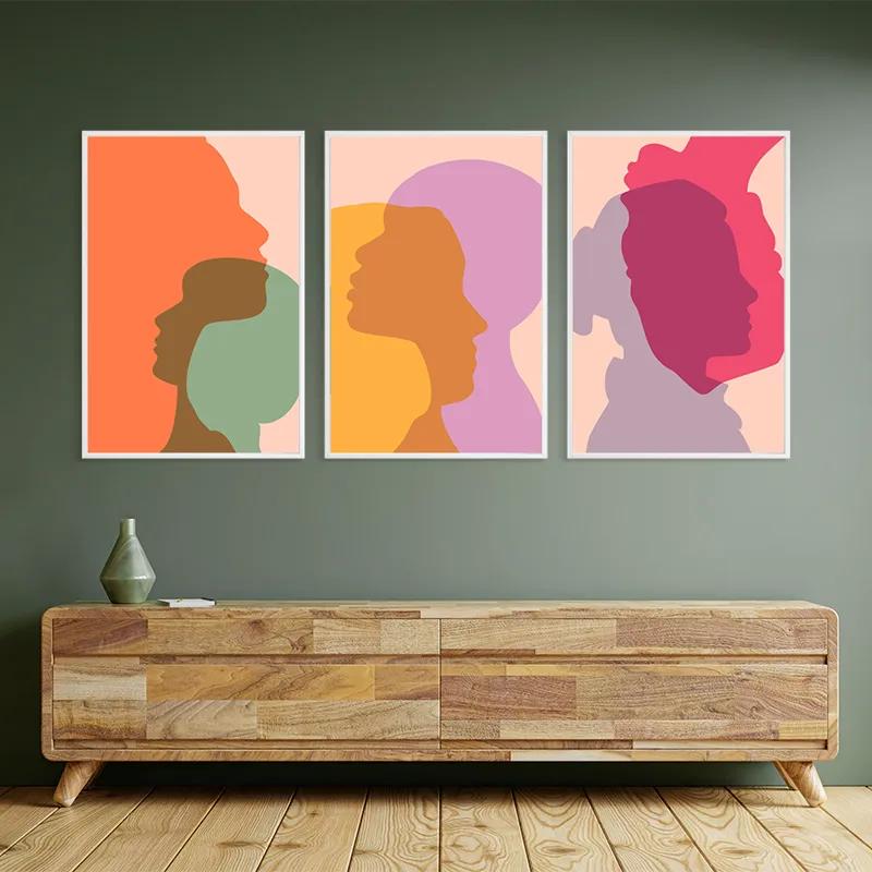 Картина на многоплатна основа Abstract Shilouette mockup 2