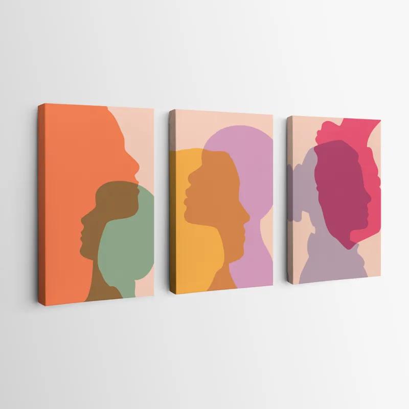 Картина на многоплатна основа Abstract Shilouette mockup 0