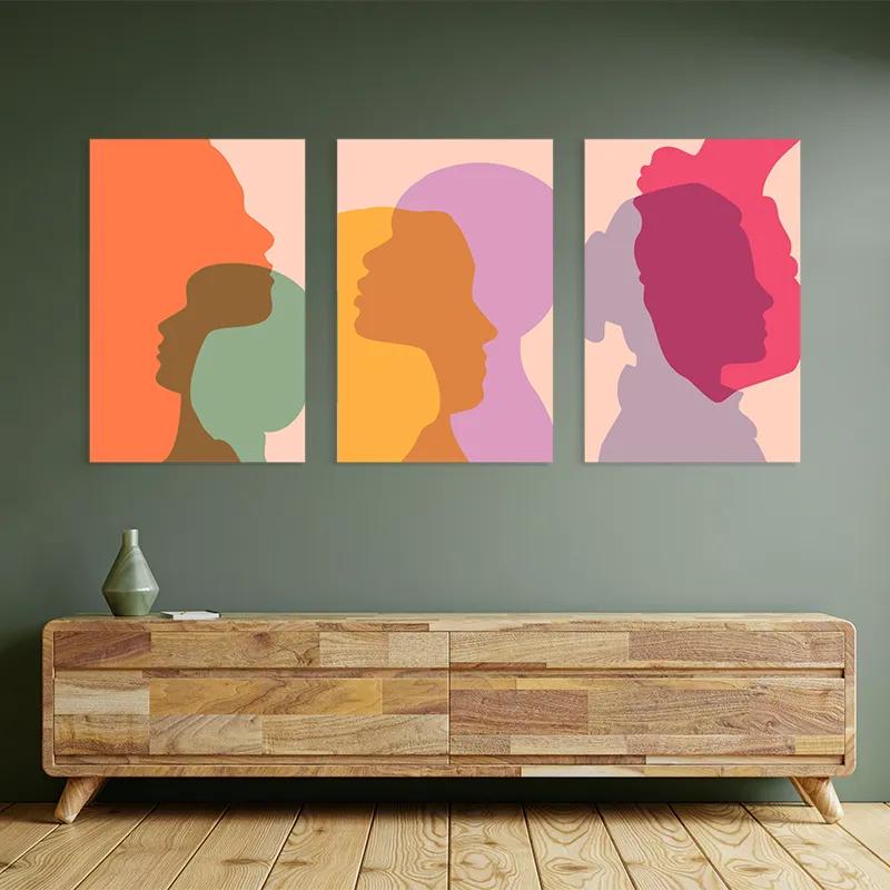 Картина на многоплатна основа Abstract Shilouette mockup 2