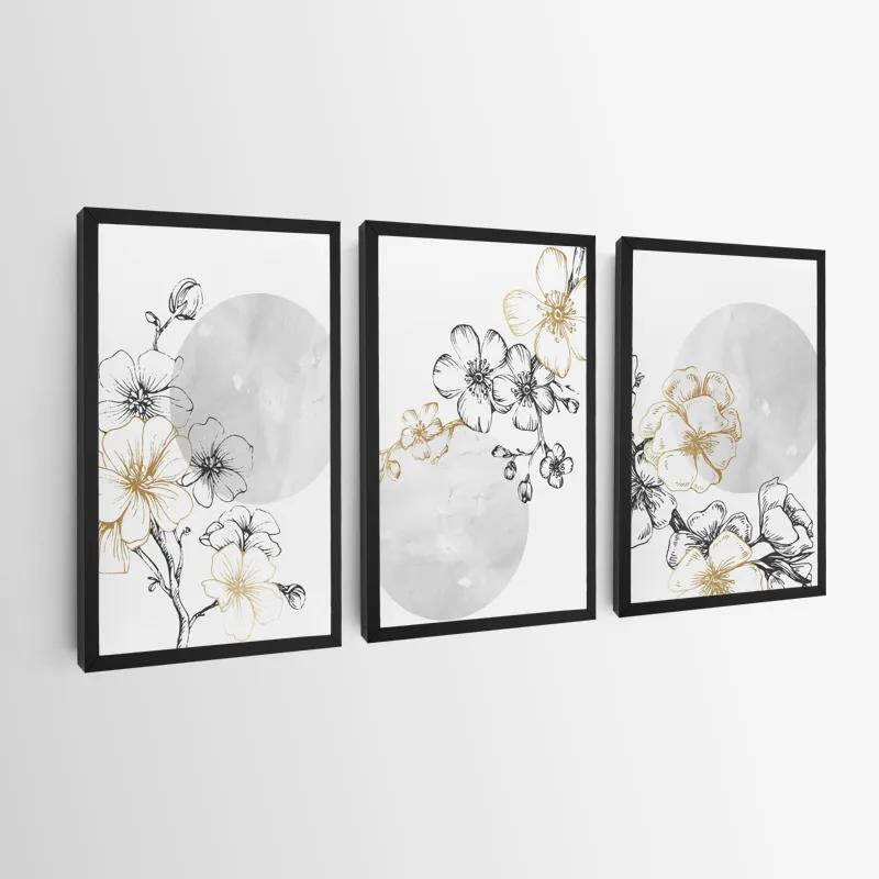 Картина на многоплатна основа Grey Moon Nature Set mockup 0