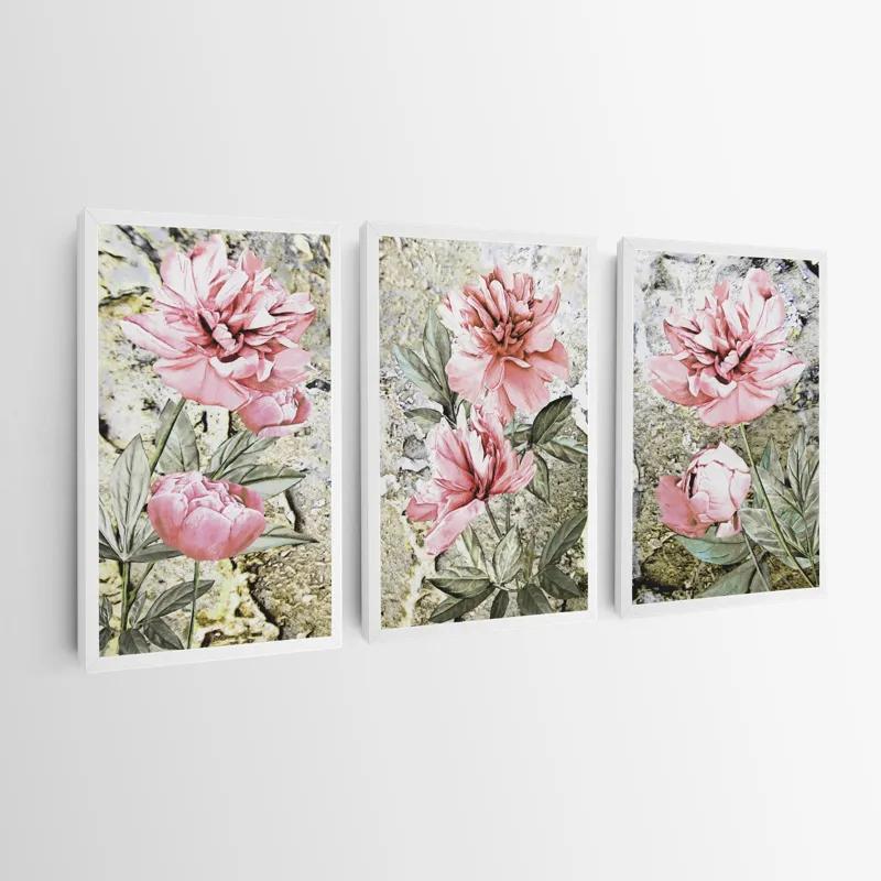 Картина на многоплатна основа Bujori Roz mockup 0