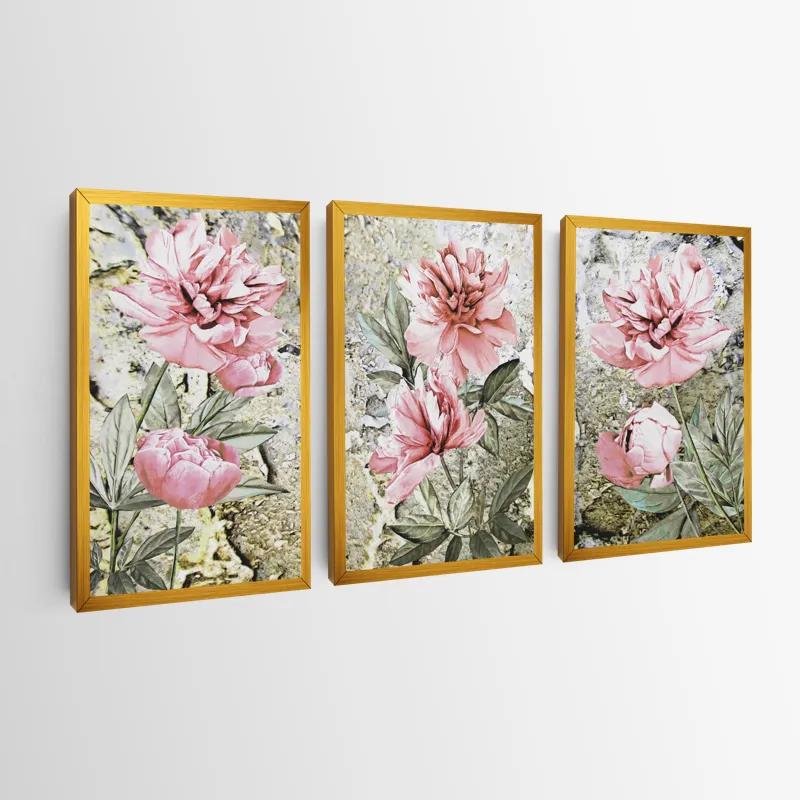 Картина на многоплатна основа Bujori Roz mockup 0