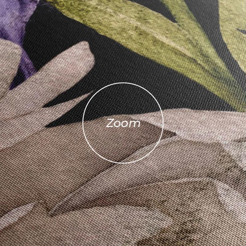 Картина на многоплатна основа Abstract Purple Flowers mockup 1