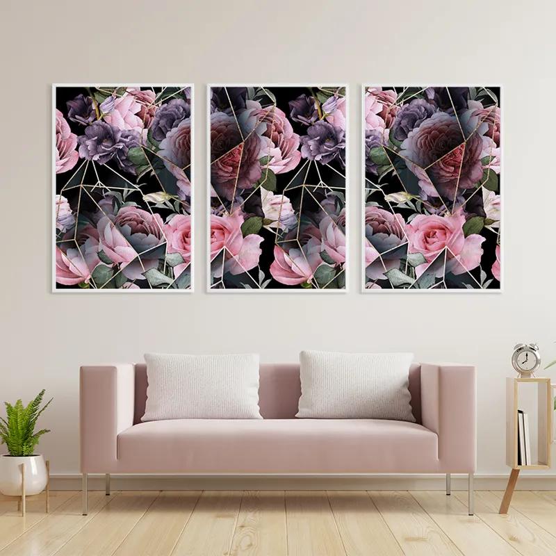 Картина на многоплатна основа Glass Flower mockup 3