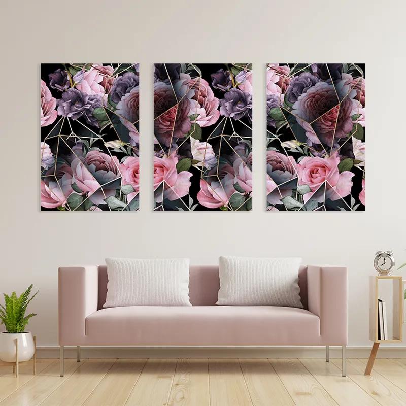 Картина на многоплатна основа Glass Flower mockup 3