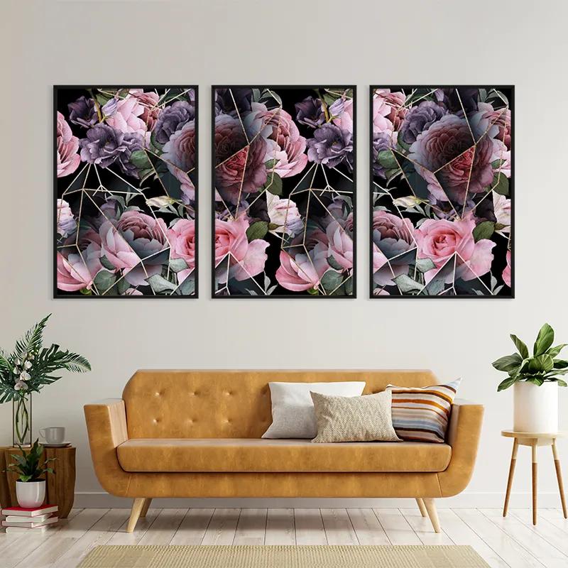 Картина на многоплатна основа Glass Flower mockup 4