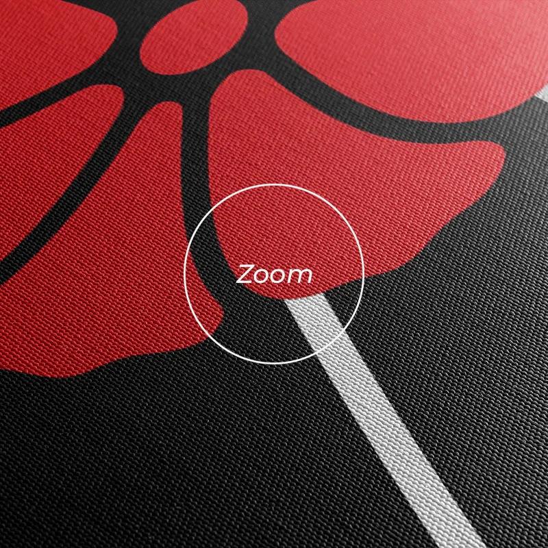 Картина на многоплатна основа Whitend Red Flowers mockup 1