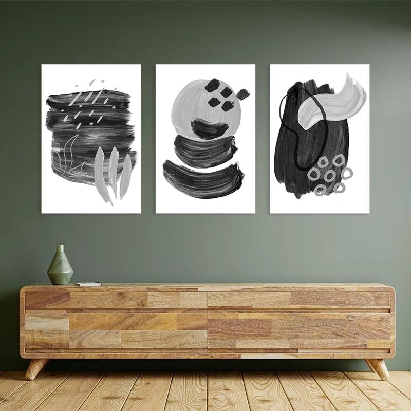 Картина на многоплатна основа Minimalist Grey mockup 2