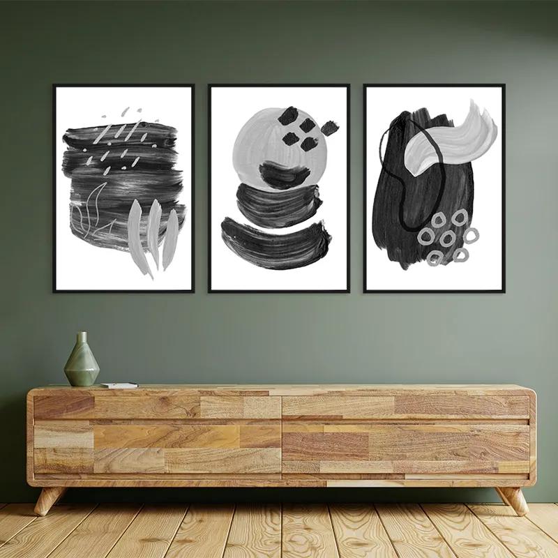 Картина на многоплатна основа Minimalist Grey mockup 2