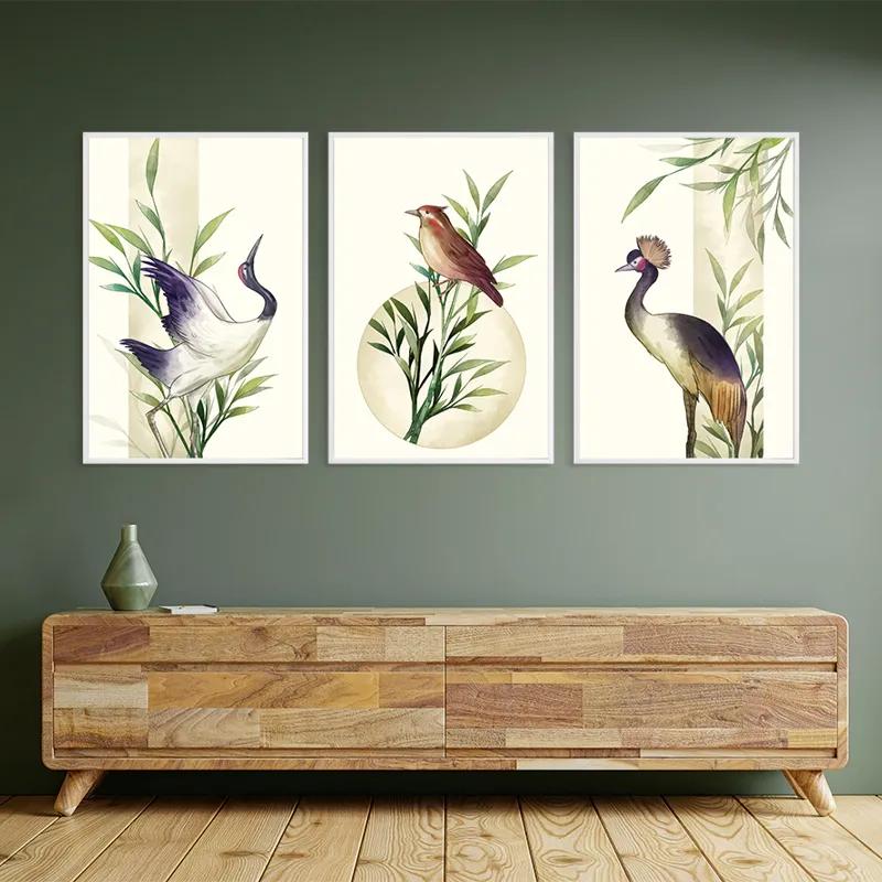 Картина на многоплатна основа Asiaticirds Set mockup 2