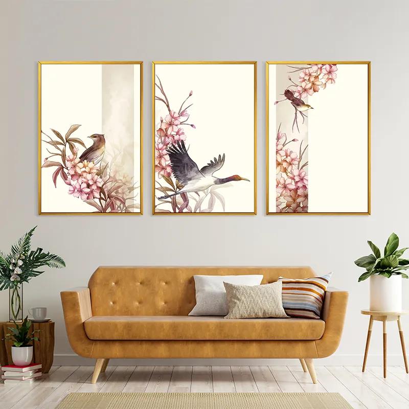 Картина на многоплатна основа Asiatic Pink Flower mockup 4