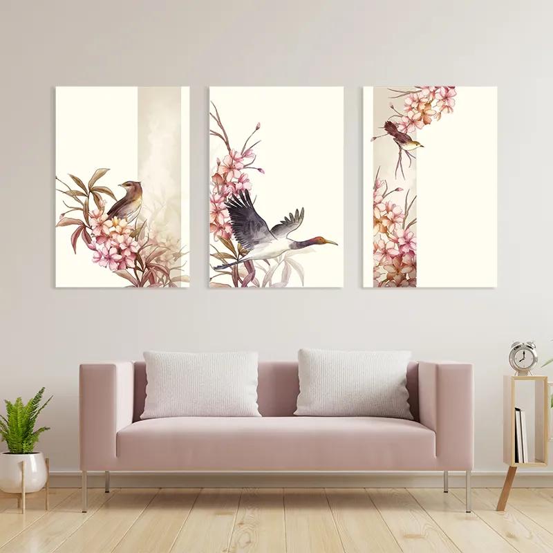 Картина на многоплатна основа Asiatic Pink Flower mockup 3