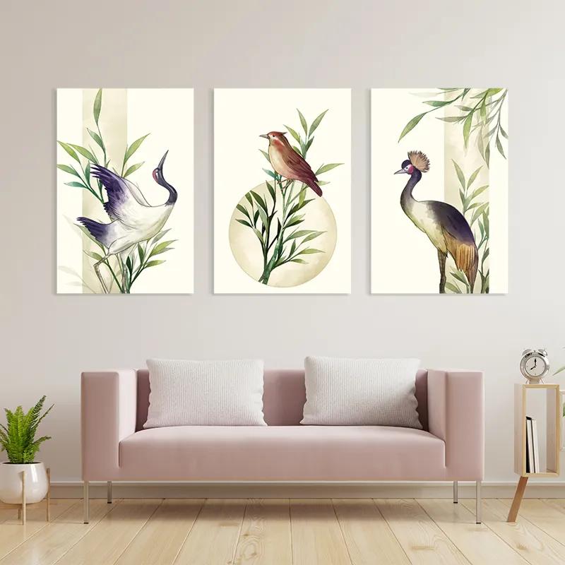 Картина на многоплатна основа Asiaticirds Set mockup 3