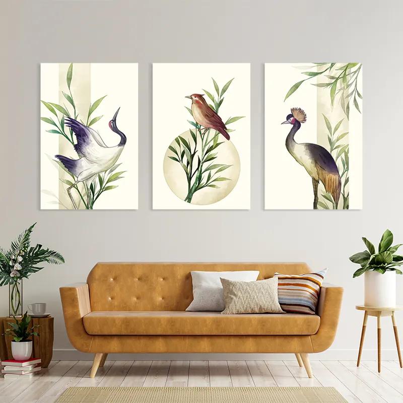 Картина на многоплатна основа Asiaticirds Set mockup 4