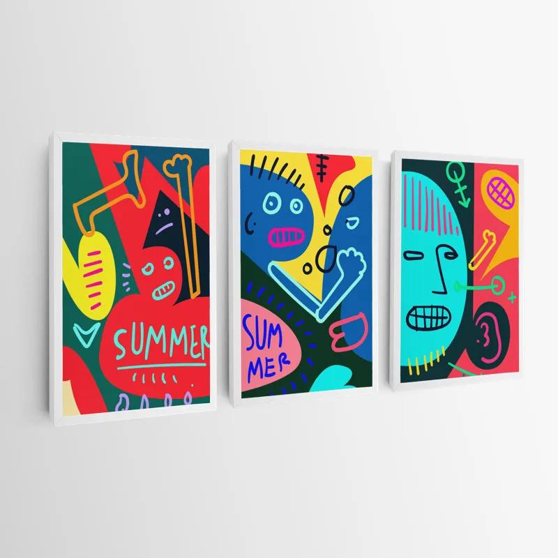 Картина на многоплатна основа Summer Collage mockup 0