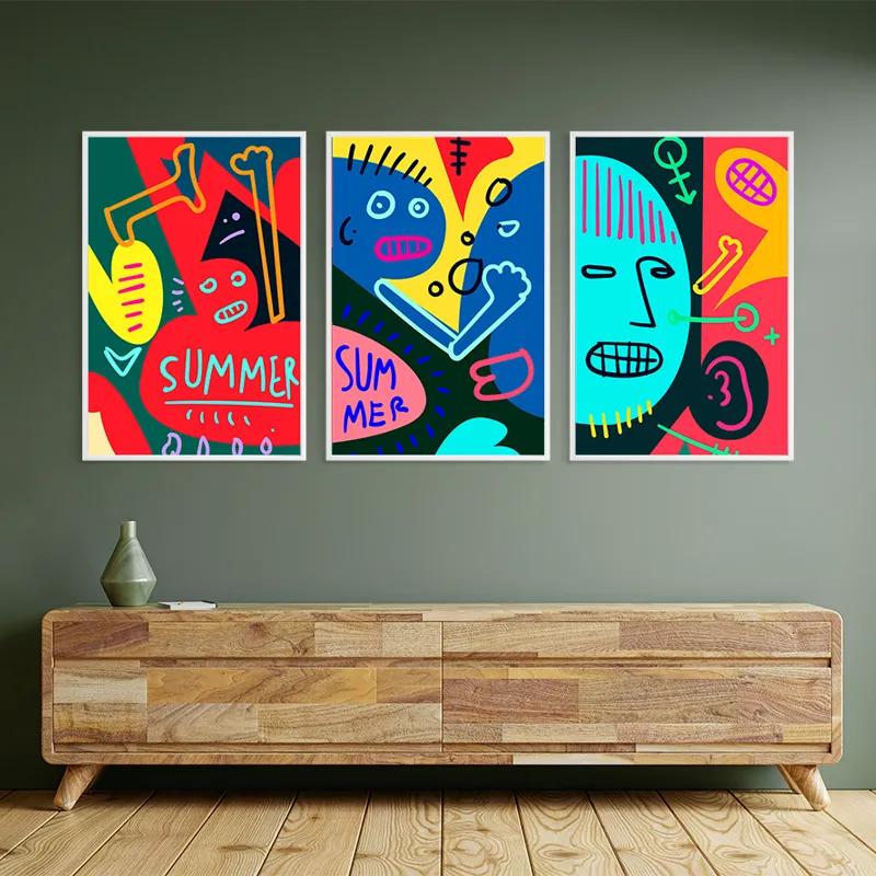 Картина на многоплатна основа Summer Collage mockup 2