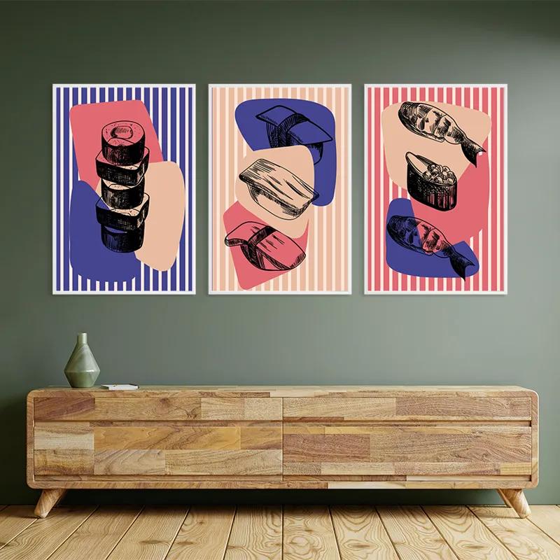 Картина на многоплатна основа Sushi Set mockup 2