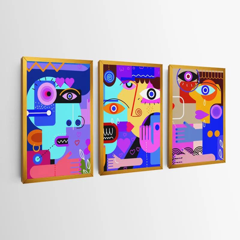 Картина на многоплатна основа Personbstract Set mockup 0