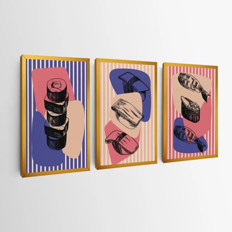 Картина на многоплатна основа Sushi Set mockup 0