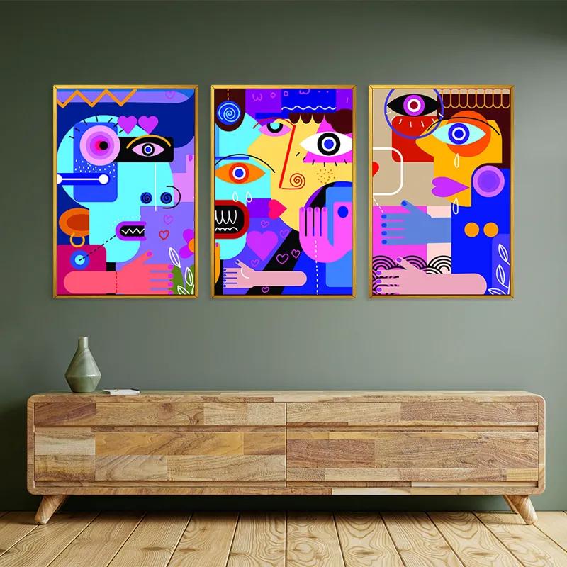 Картина на многоплатна основа Personbstract Set mockup 2