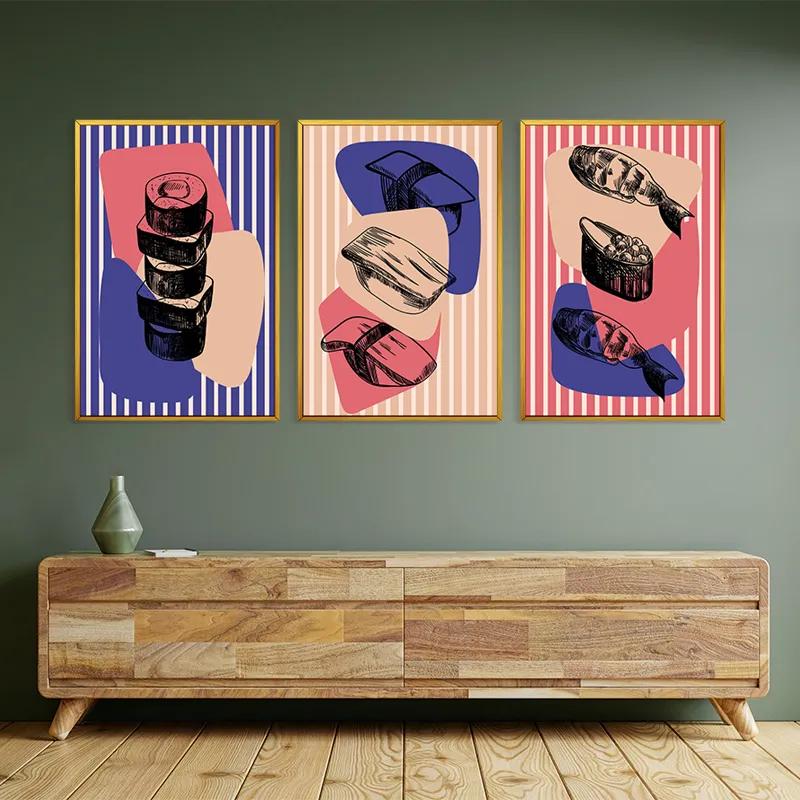 Картина на многоплатна основа Sushi Set mockup 2