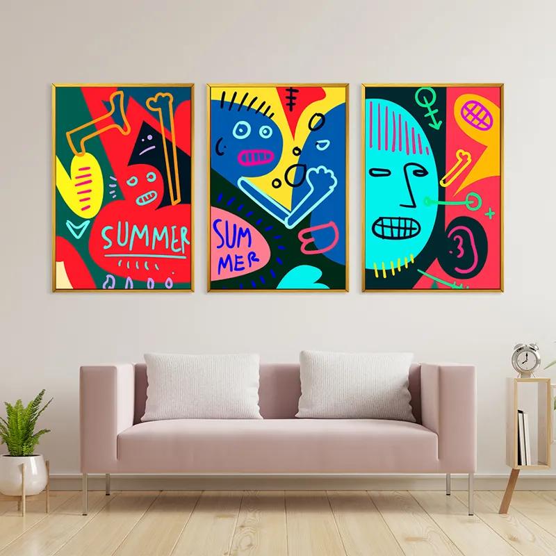 Картина на многоплатна основа Summer Collage mockup 3