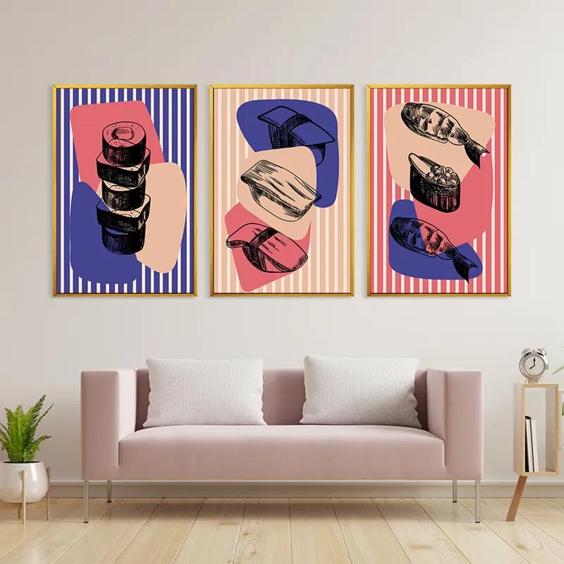 Картина на многоплатна основа Sushi Set mockup 3