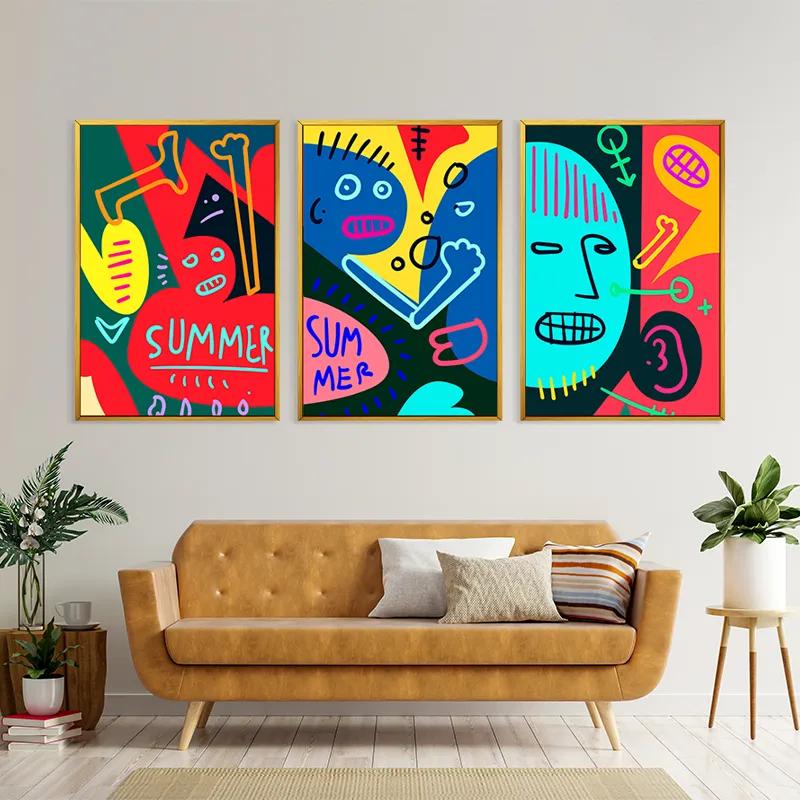 Картина на многоплатна основа Summer Collage mockup 4