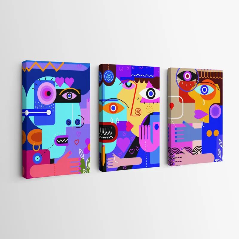 Картина на многоплатна основа Personbstract Set mockup 0