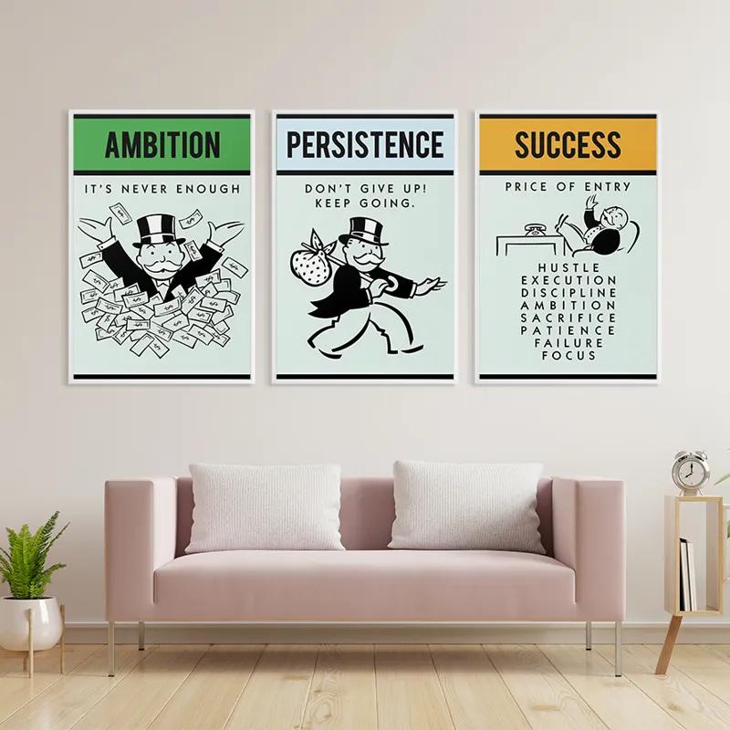 Картина на многоплатна основа Monopoly Succes Set mockup 3