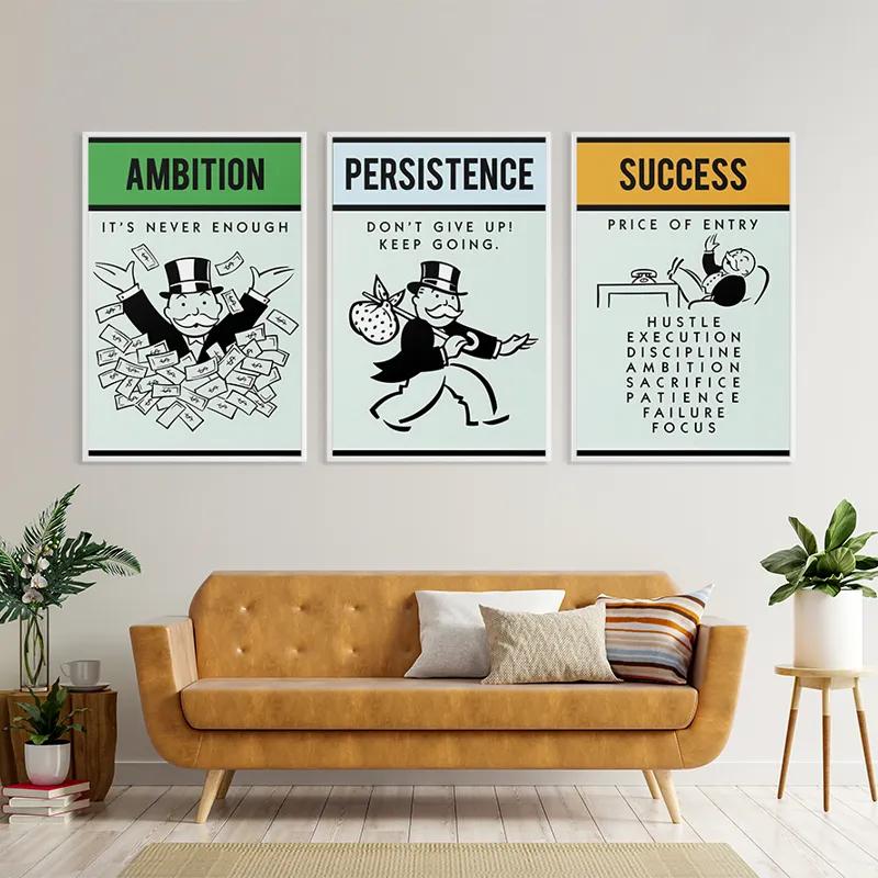 Картина на многоплатна основа Monopoly Succes Set mockup 4